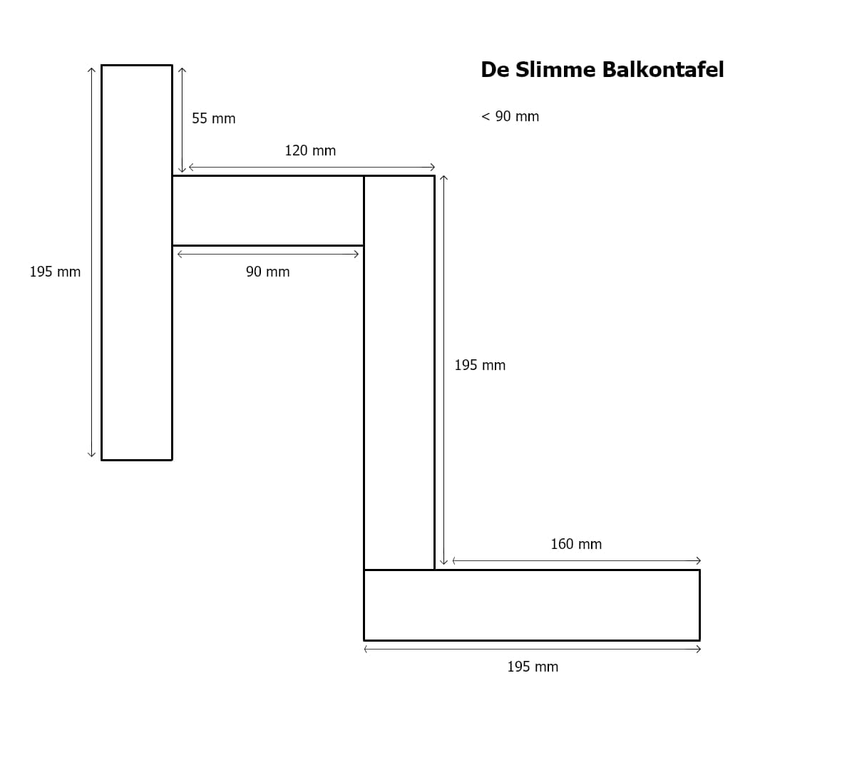 De Slimme Balkon Tafel Op Maat