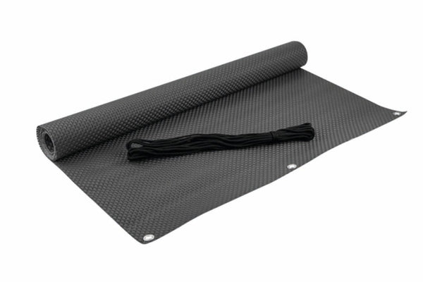 Écran de balcon - Aspect rotin - 90 x 300 cm - Tissu de balcon anthracite - À l'unité - 830 g/m²