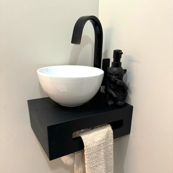 Custom Oak Fountain Shelf