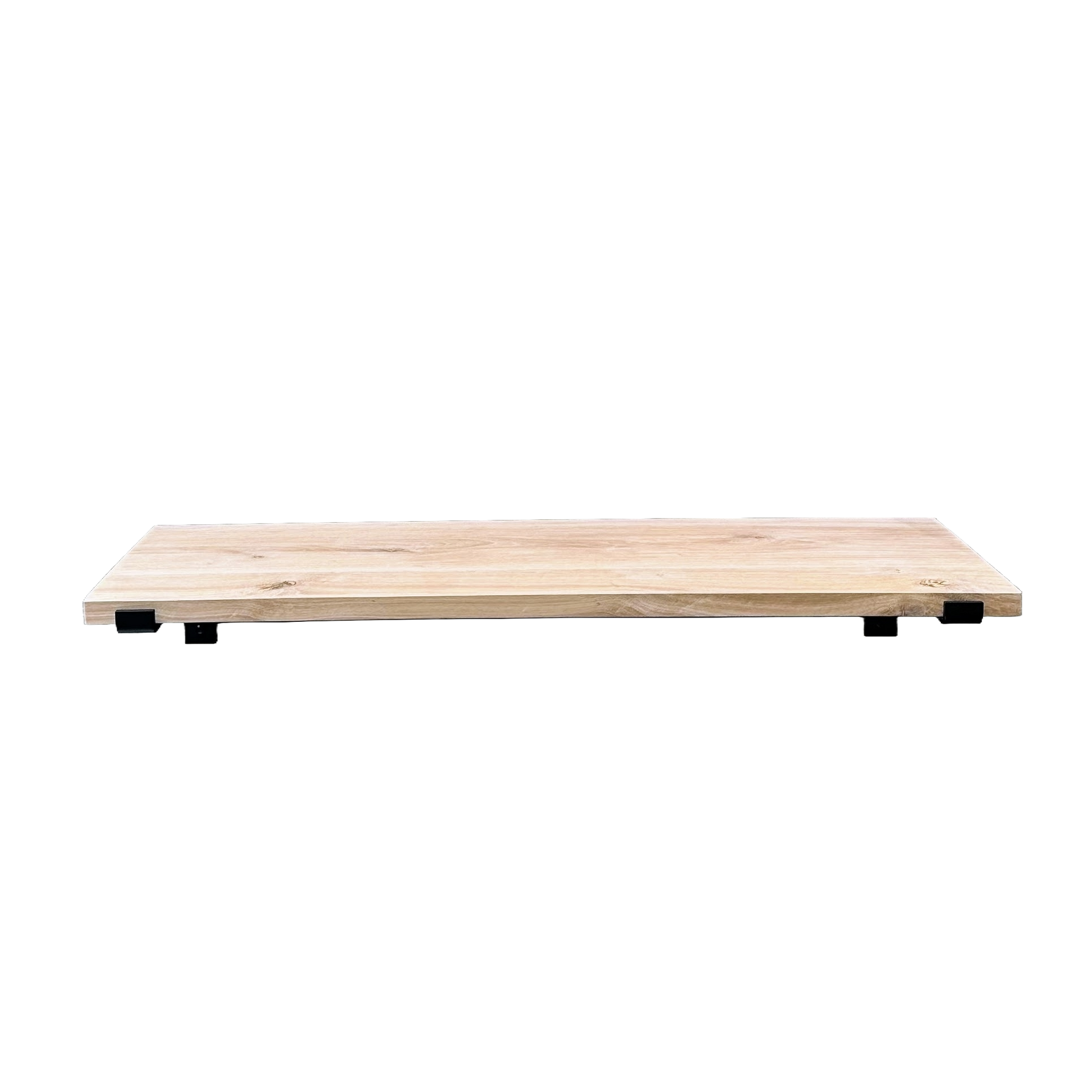 Soportes de Estantería Industriales en Forma de L con Estante de Roble - 35 cm