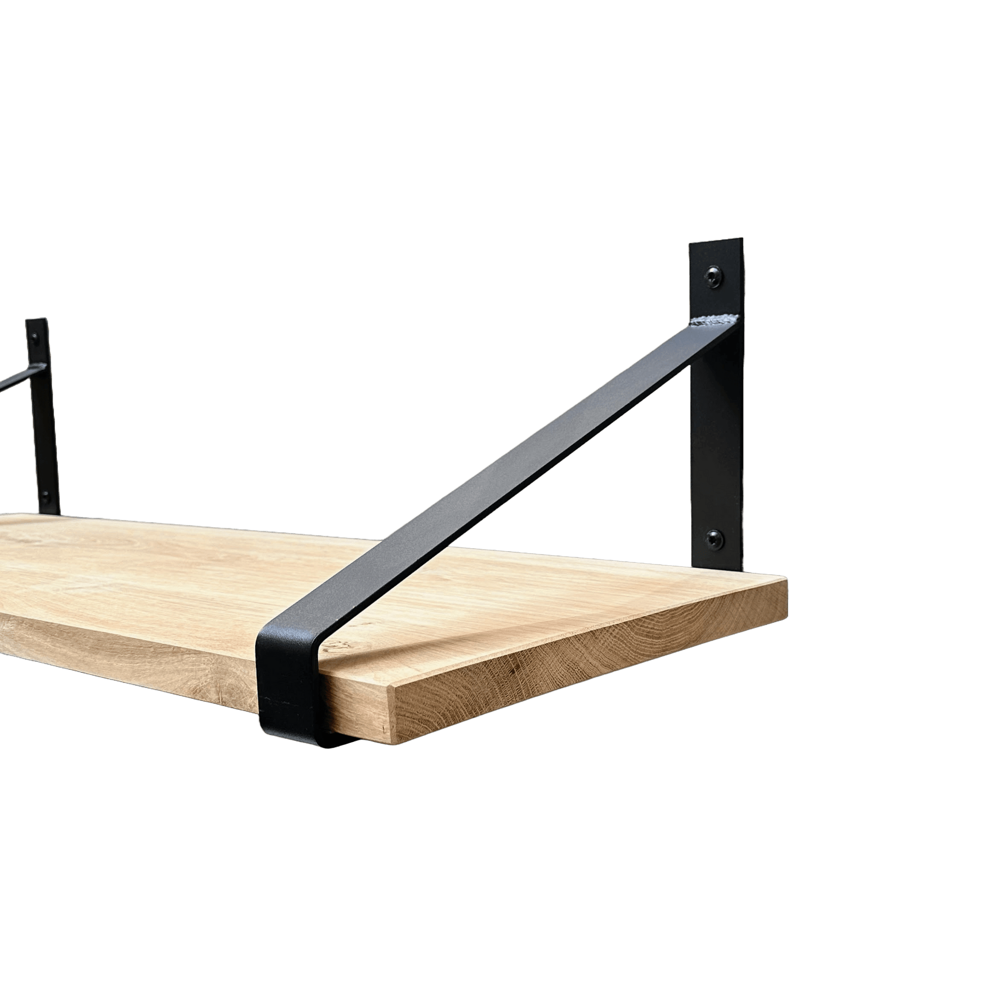 De Industriële Plankdragers met eiken plank - 35 cm
