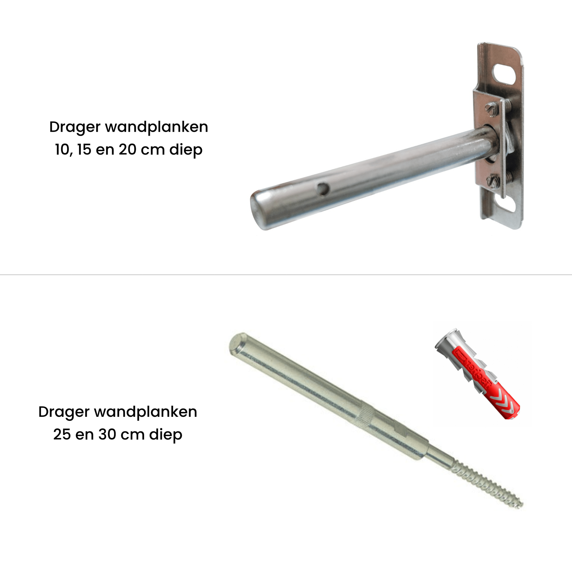 Vloeiende Eiken Wandplank - Geprofileerde Rand