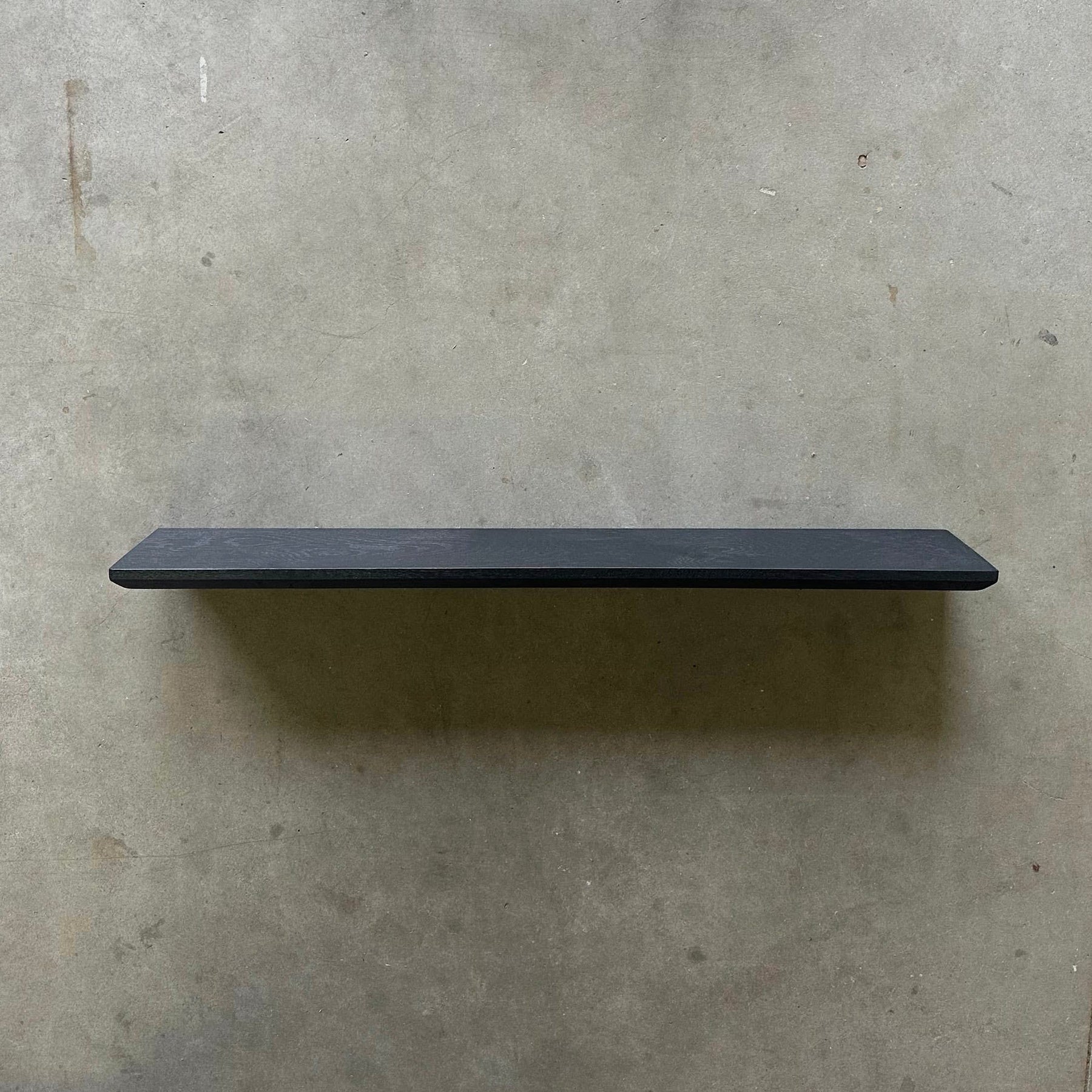 Floating Oak Wall Shelf - Beveled Edge