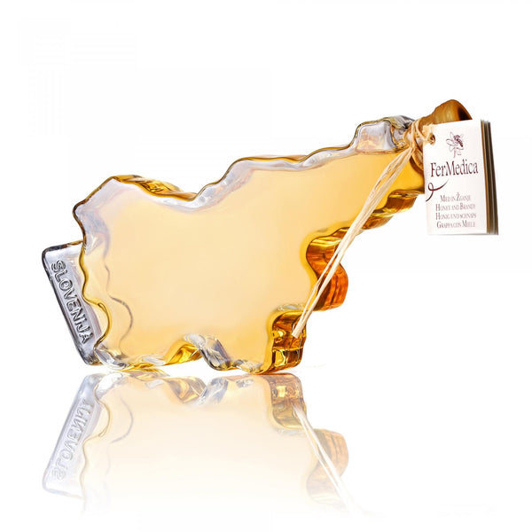 Med in žganje, med z dodatki, darilni seti v lični embalaži fermedica 18