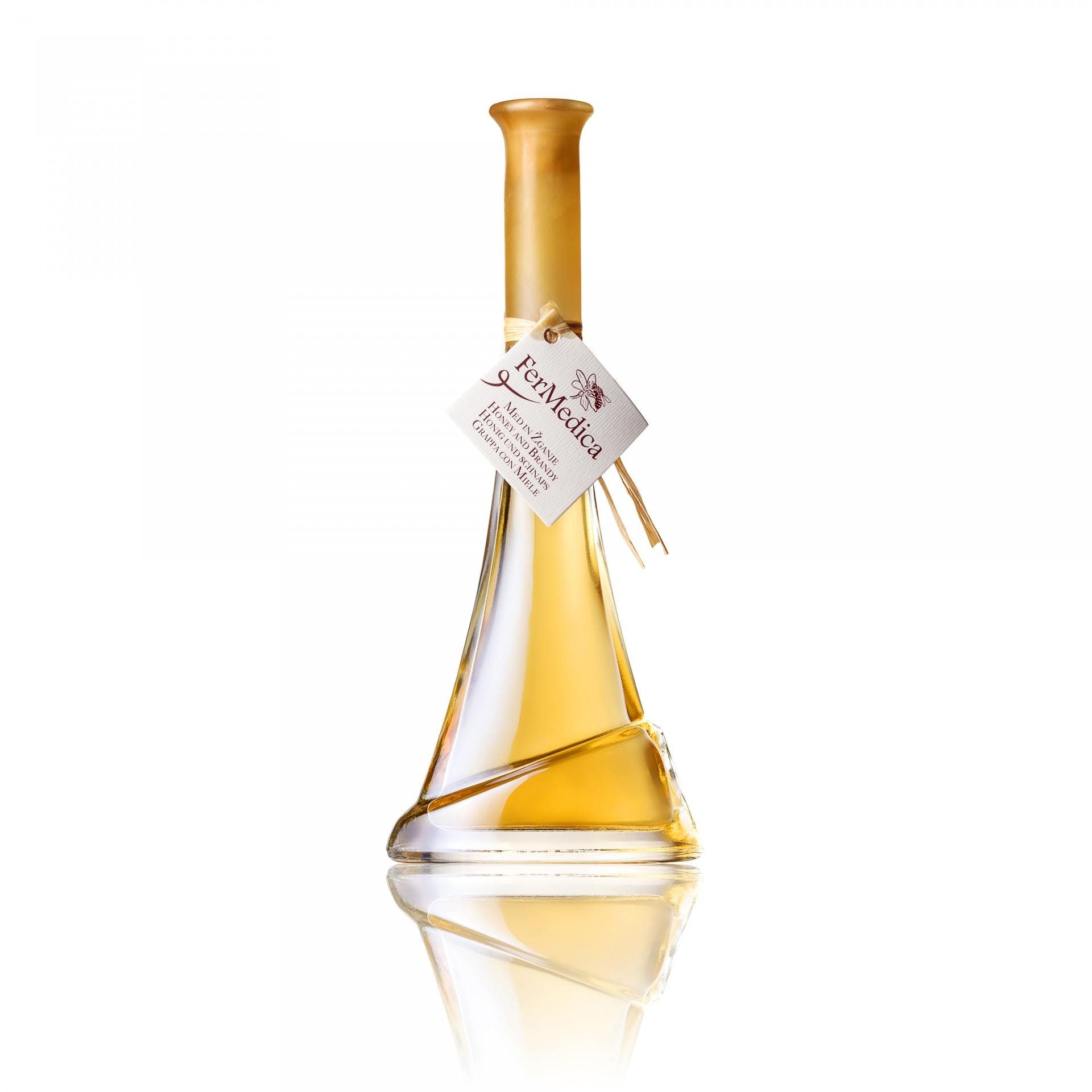 Med in žganje, med z dodatki, darilni seti v lični embalaži fermedica 5