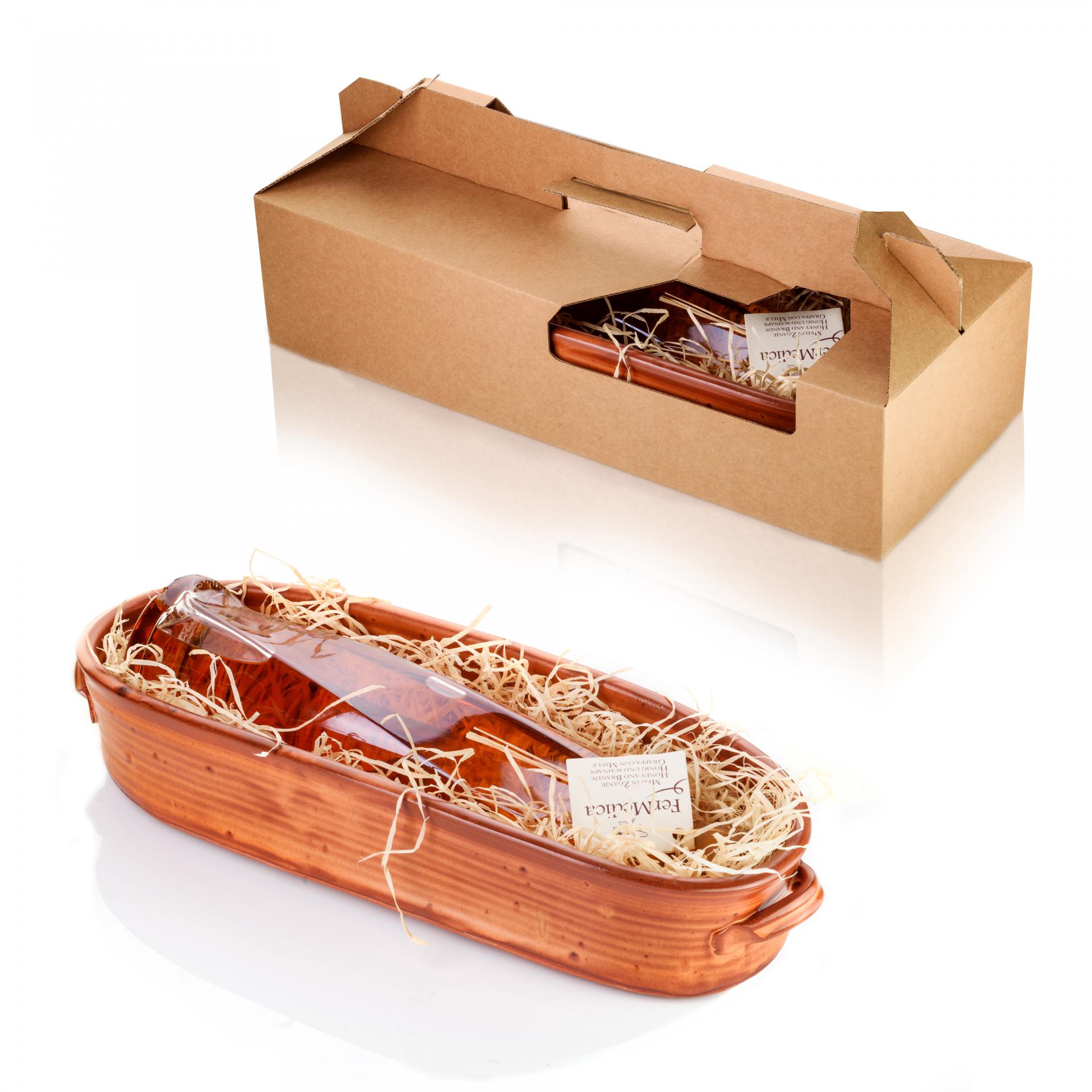 Med in žganje, med z dodatki, darilni seti v lični embalaži fermedica 48