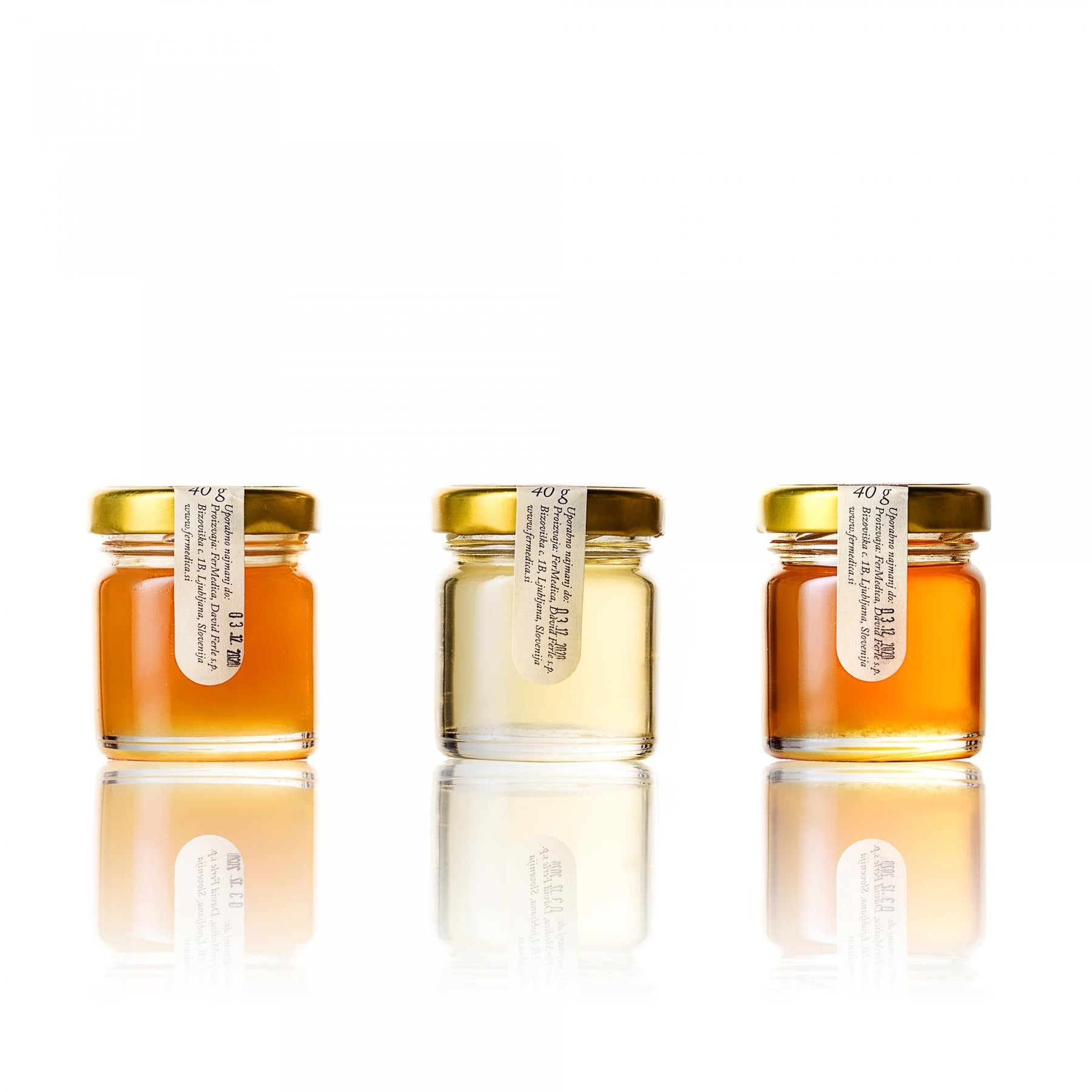 Med in žganje, med z dodatki, darilni seti v lični embalaži fermedica 28