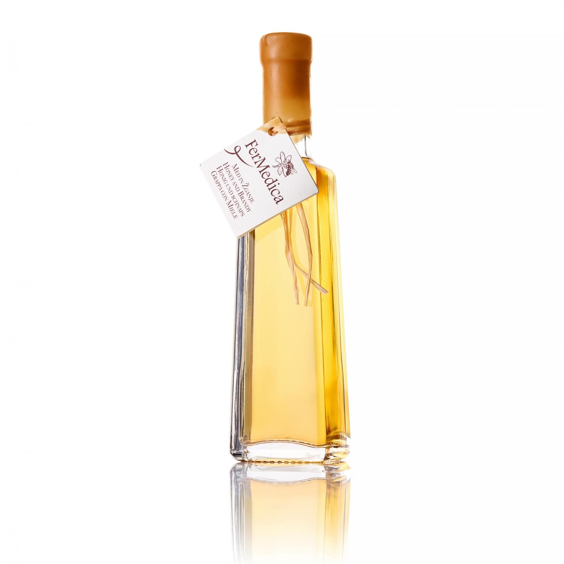 Med in žganje, med z dodatki, darilni seti v lični embalaži fermedica 23