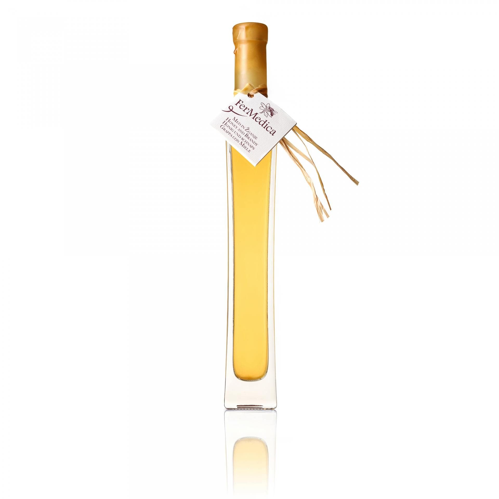 Med in žganje, med z dodatki, darilni seti v lični embalaži fermedica 6