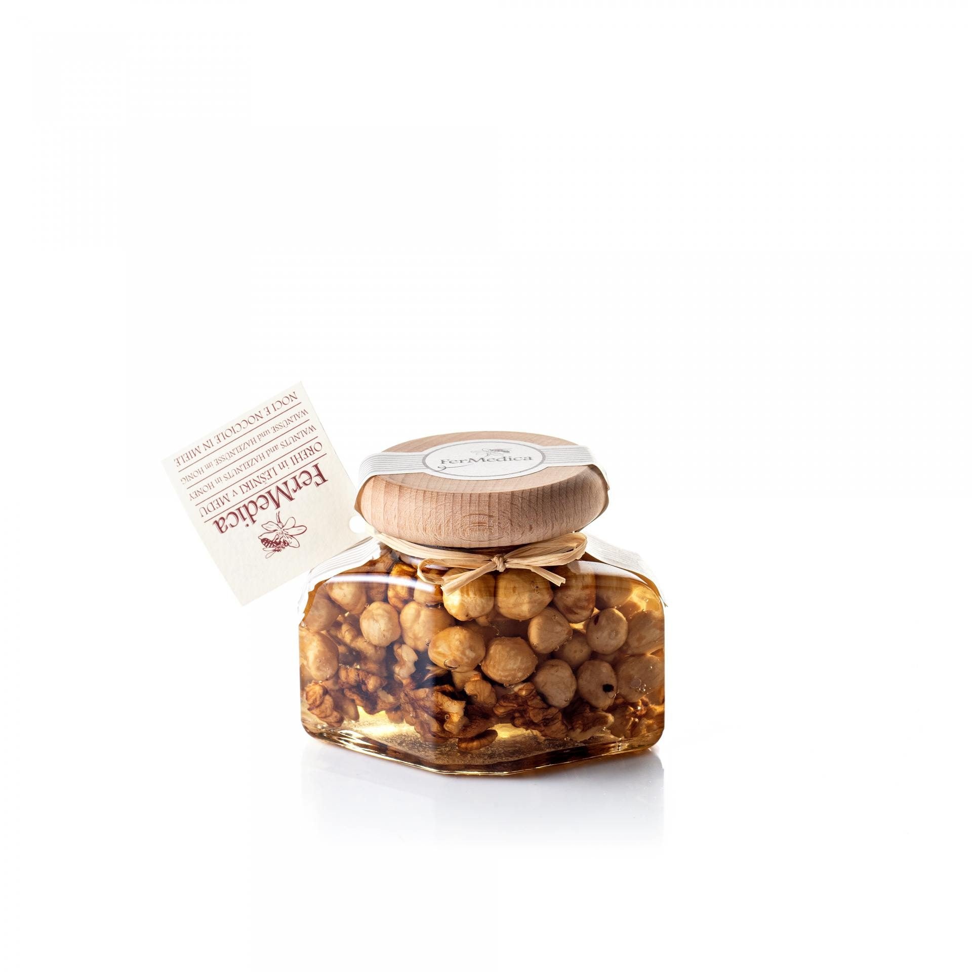 Med in žganje, med z dodatki, darilni seti v lični embalaži fermedica 77