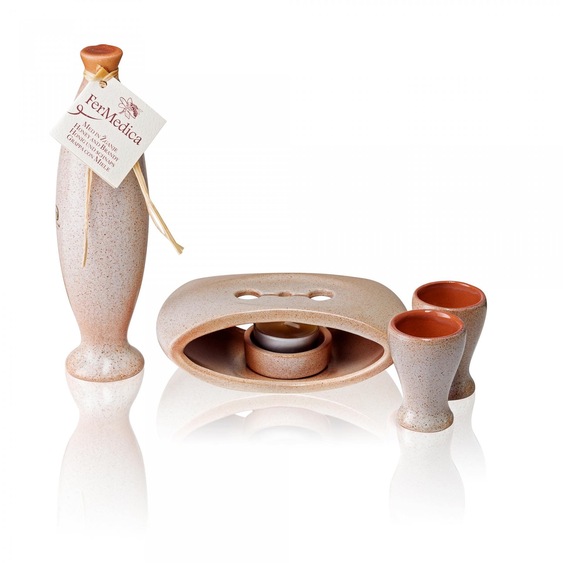 Med in žganje, med z dodatki, darilni seti v lični embalaži fermedica 31