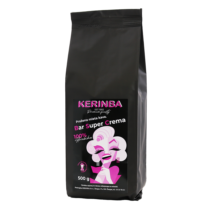 Kerinba Bar super crema 100% arabika 500 g - moka kava