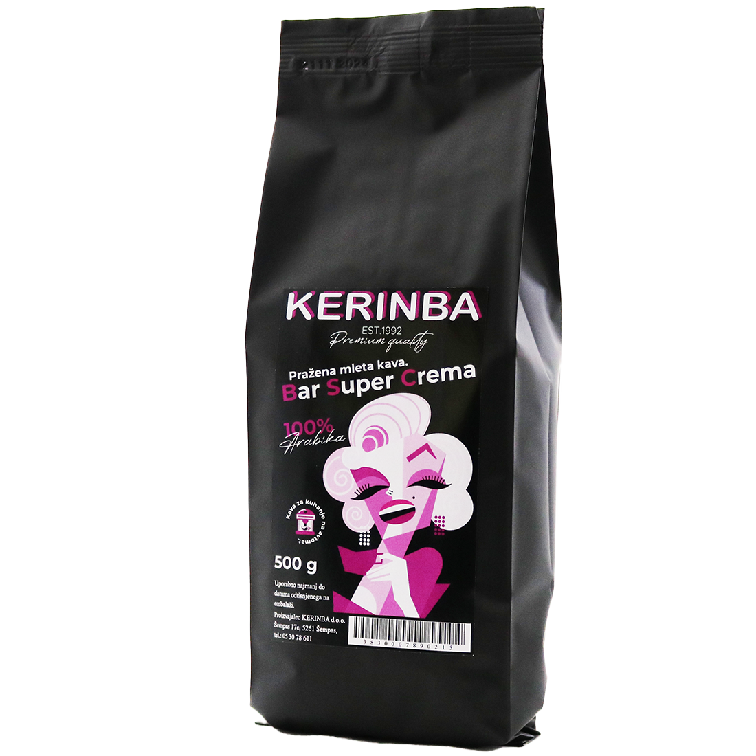 Kerinba kava Bar super crema 100 % arabika 500 g - espresso