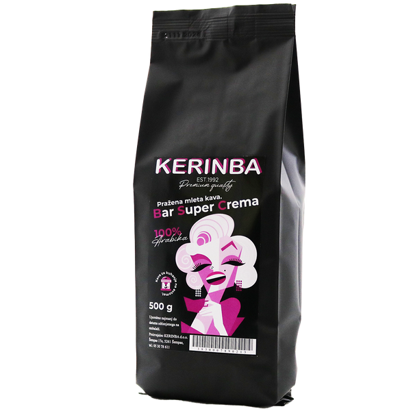 Kerinba Coffee Bar Super Crema 100% Arabica 500 g - Espresso