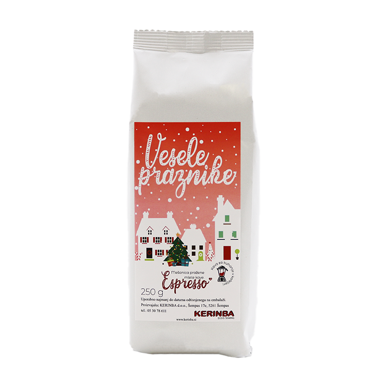 Kerinba Espresso 250 g praznična embalaža - moka/filter kava