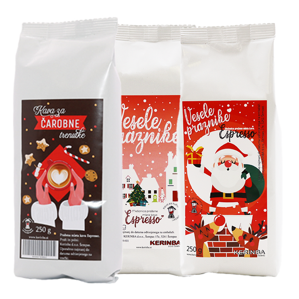 Kerinba Espresso 250 g praznična embalaža - moka/filter kava