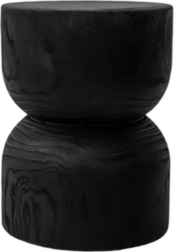 Woodville Side Table - Black - Solid Wood - 45cm