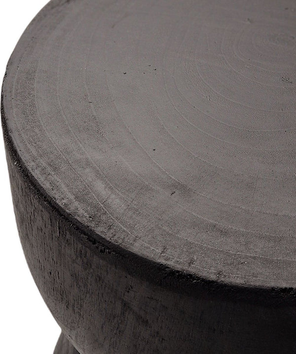 Woodville Side Table - Black - Solid Wood - 45cm