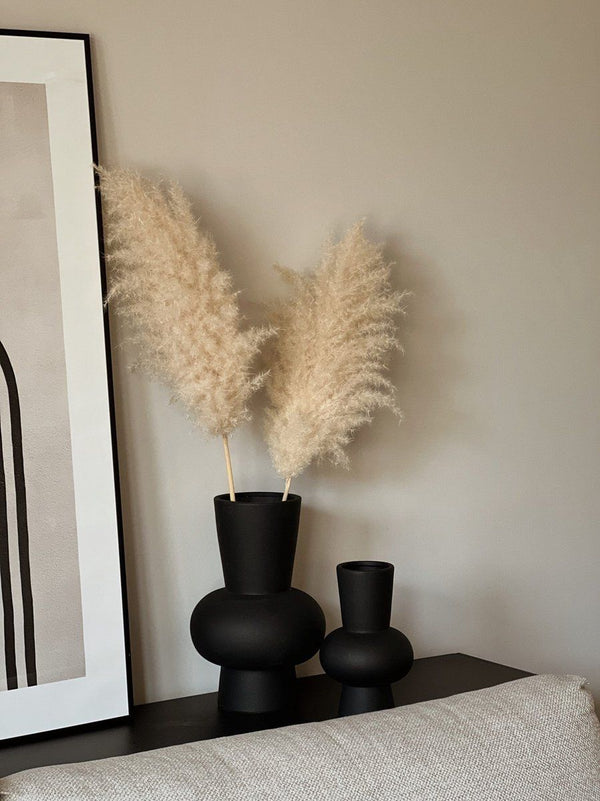 Ann set - black - ceramic - round - 21cm - 30cm