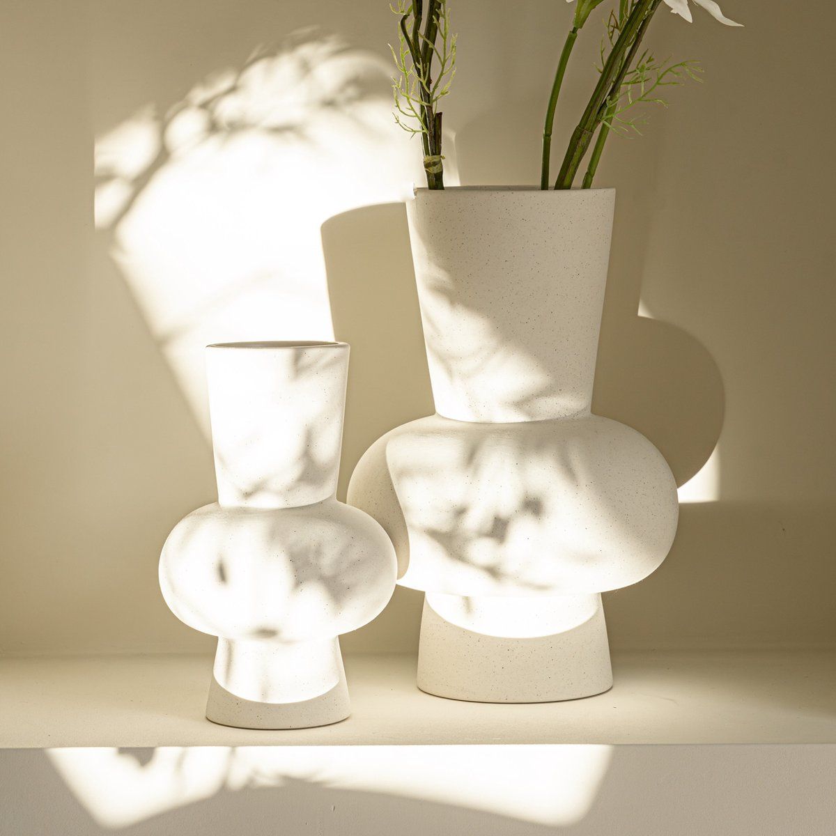 Ann set - white - ceramic - round - 21cm - 30cm