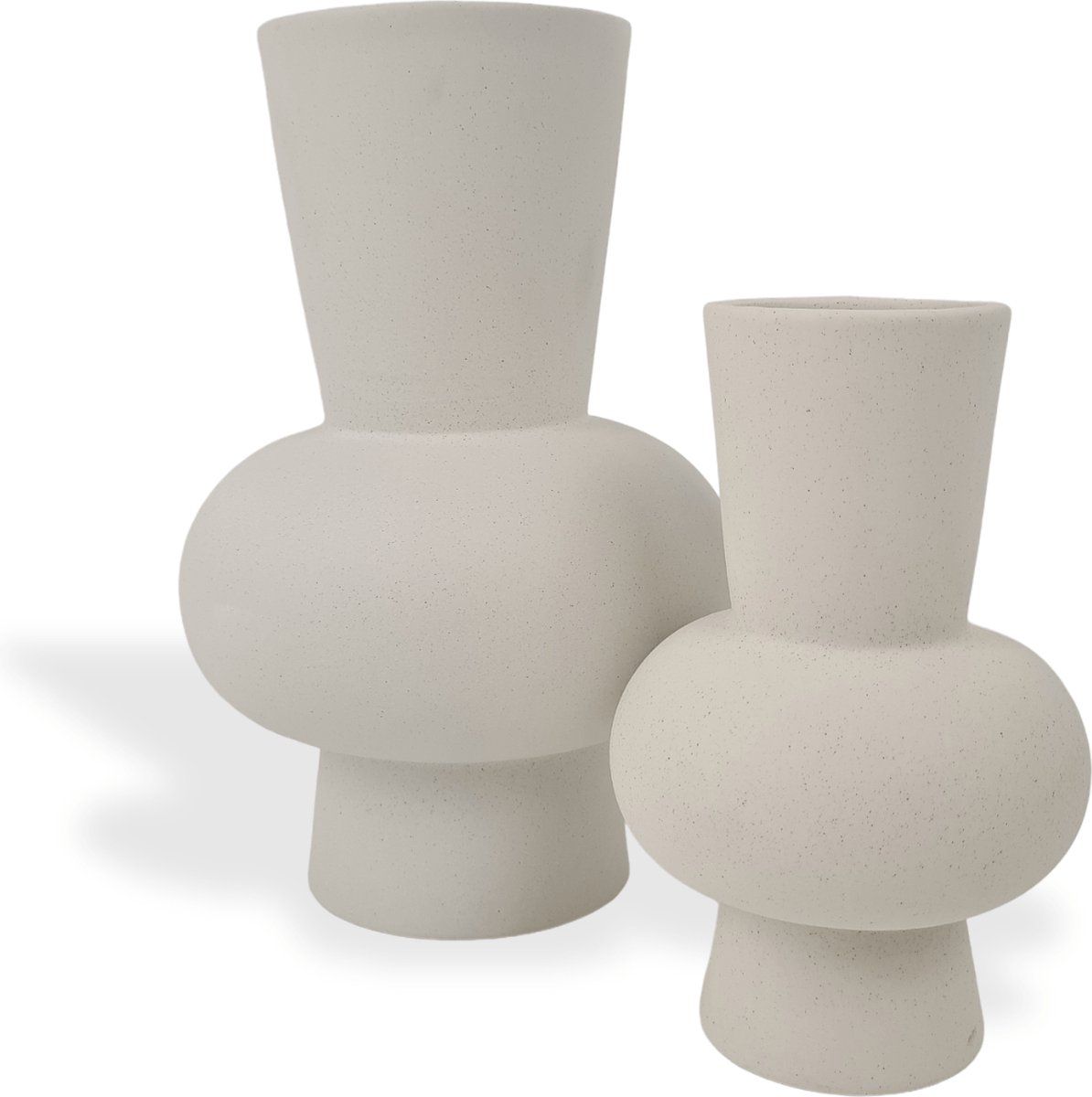 Ann set - white - ceramic - round - 21cm - 30cm