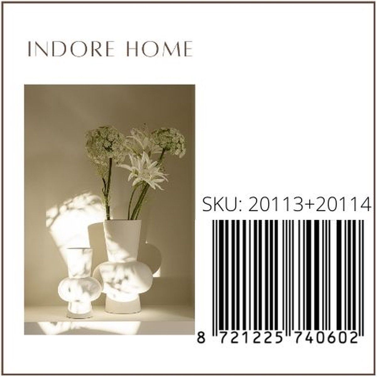 Ann set - white - ceramic - round - 21cm - 30cm