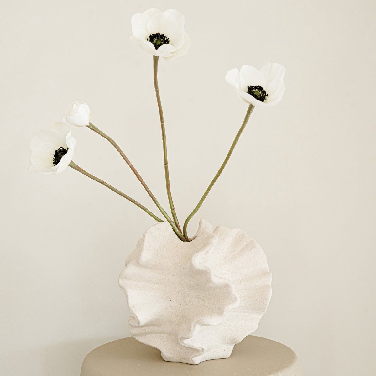 Indore Home - Coral Vase M - Ceramic Vase - Decorative Accessories - White