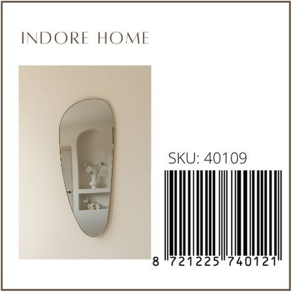 Wall Mirror Dean - Organic Shape - Asymmetrical - Mirror - 120cm - Gold