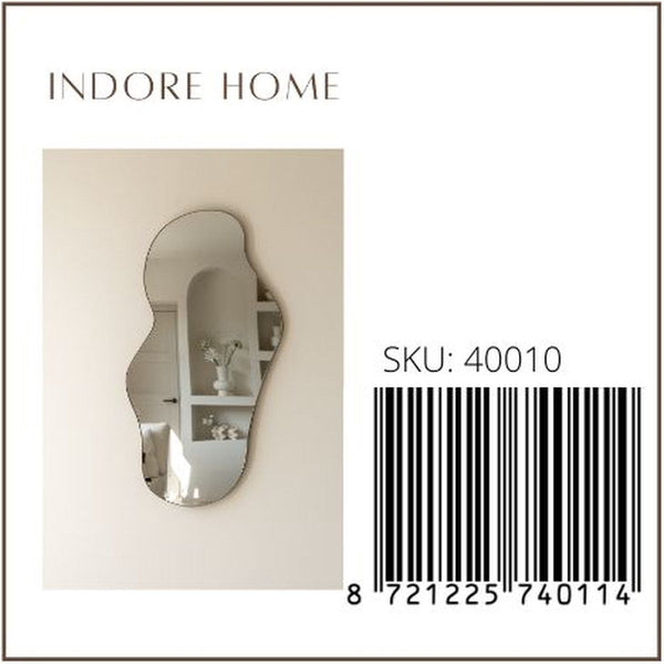 Troas Mirror - organic shape - asymmetrical - wall mirror - 110cm - gold