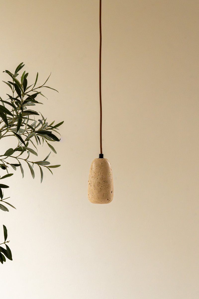 Indore Home - Pendant Lamp Laure - Travertine - Stone