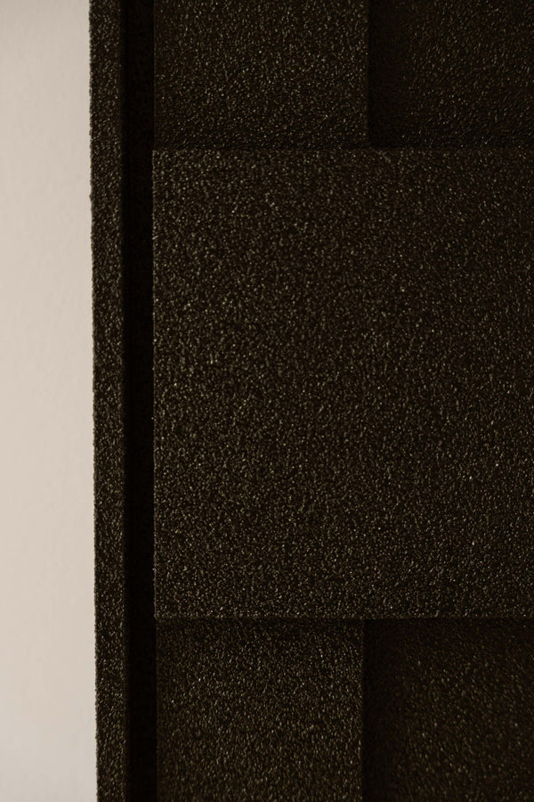 Indore Home – 3D Painting – Design A – Abstract Shapes – 3D Wall Panel – Black - Set