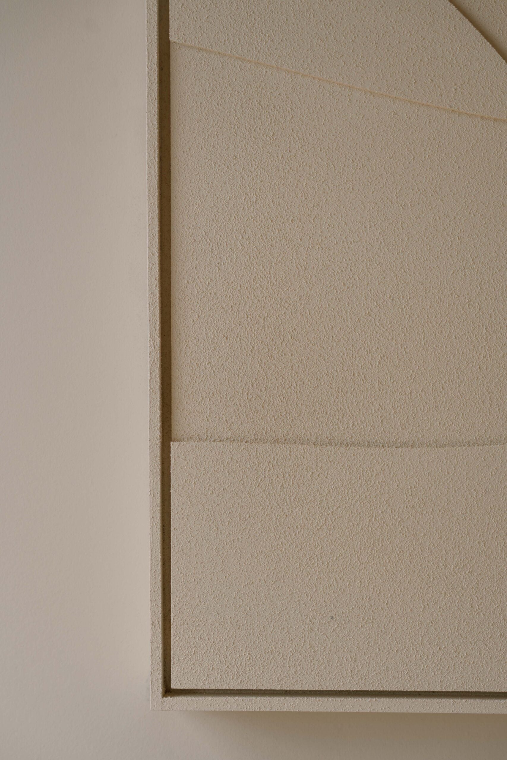 Indore Home – 3D Painting – Design B – Abstract Shapes – 3D Wall Panel – Cream - Set