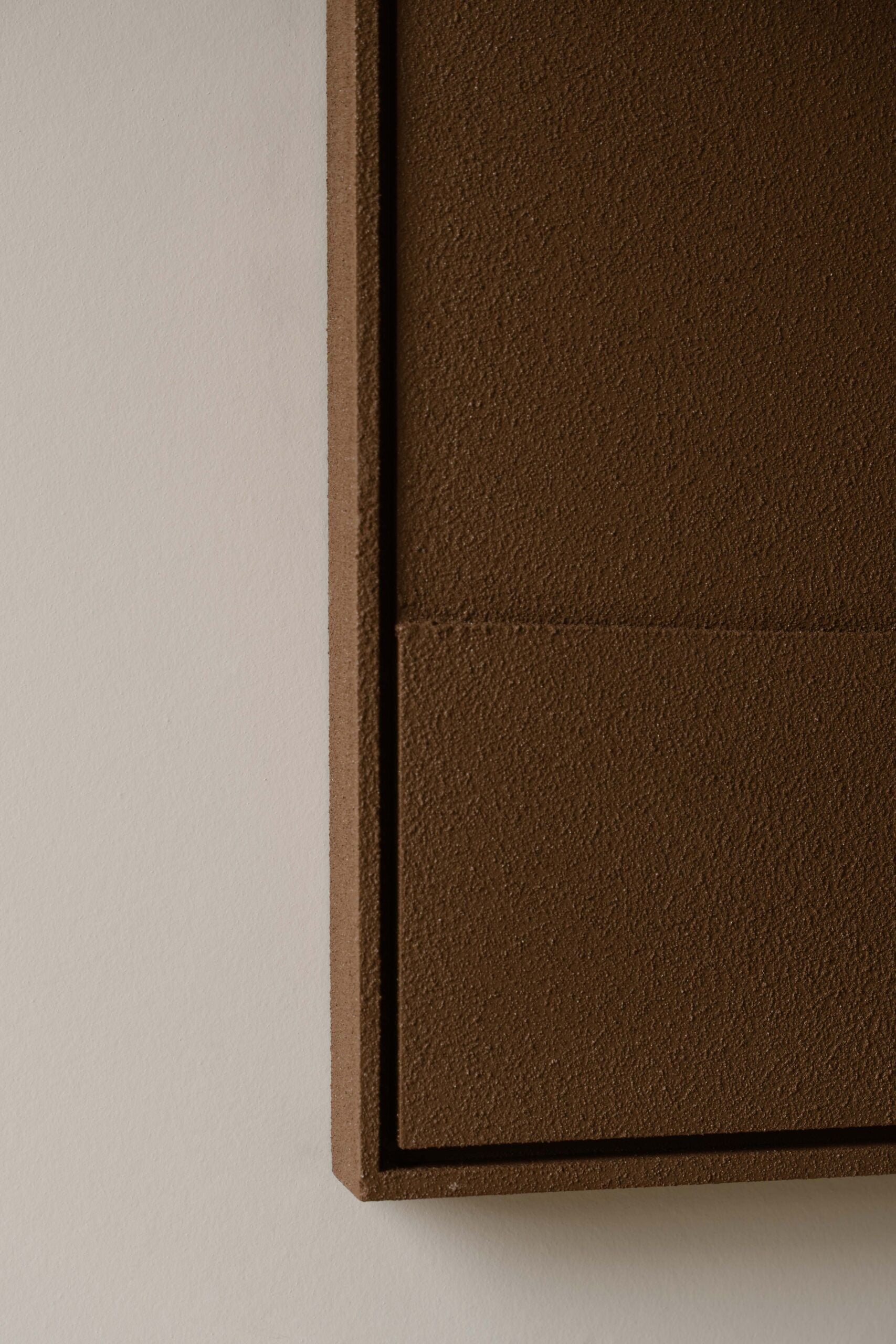 Indore Home – 3D Painting – Design B – Abstract Shapes – 3D Wall Panel – Brown - Set