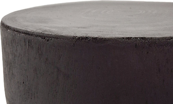 Indore Home - Woodville Bijzettafel - Kruk - Massief Hout - Boomstronk - Boomstronk Tafel - Zwart