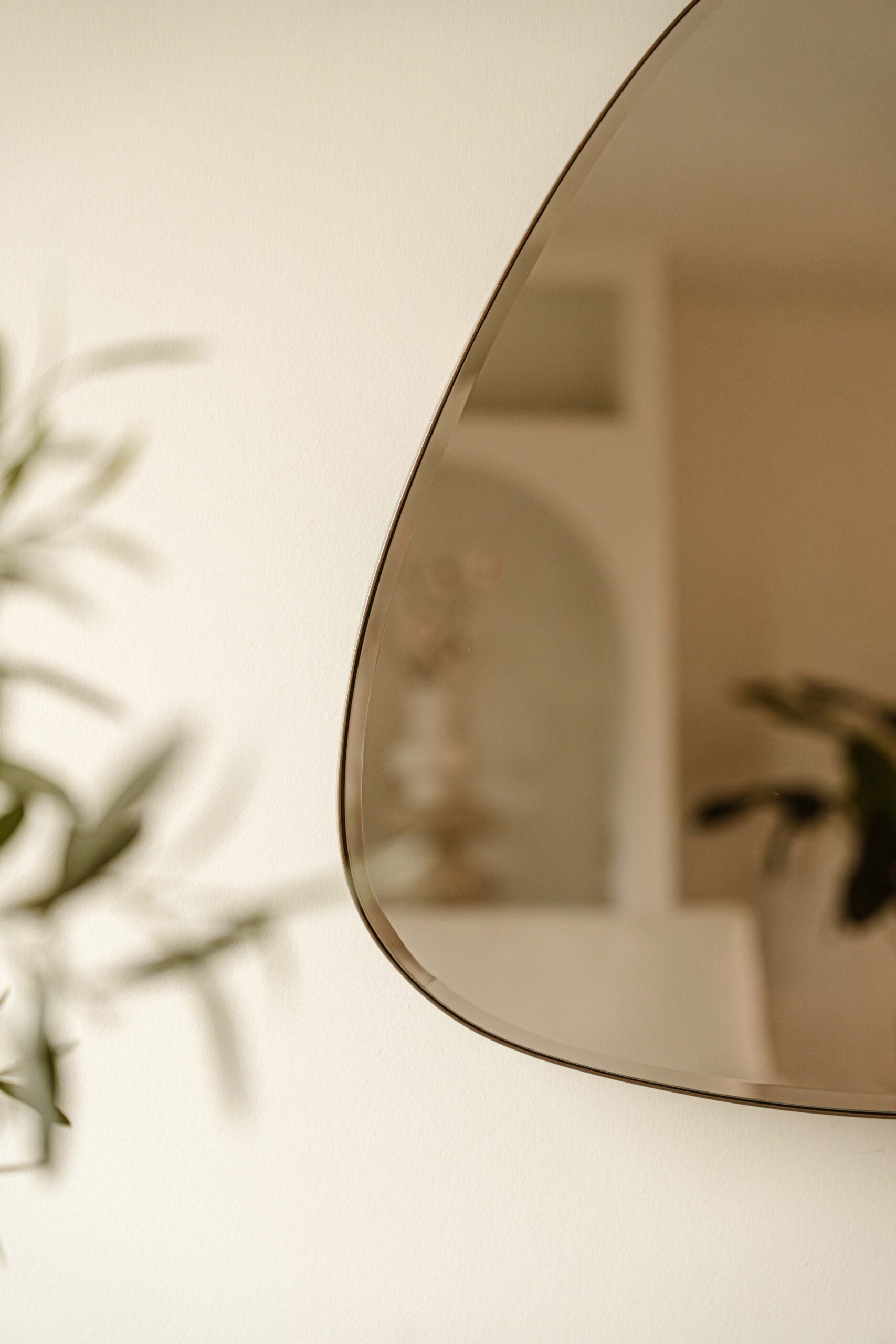 Indore Home - Pearl Mirror - Organic Shape - 80cm x 70cm - Bronze