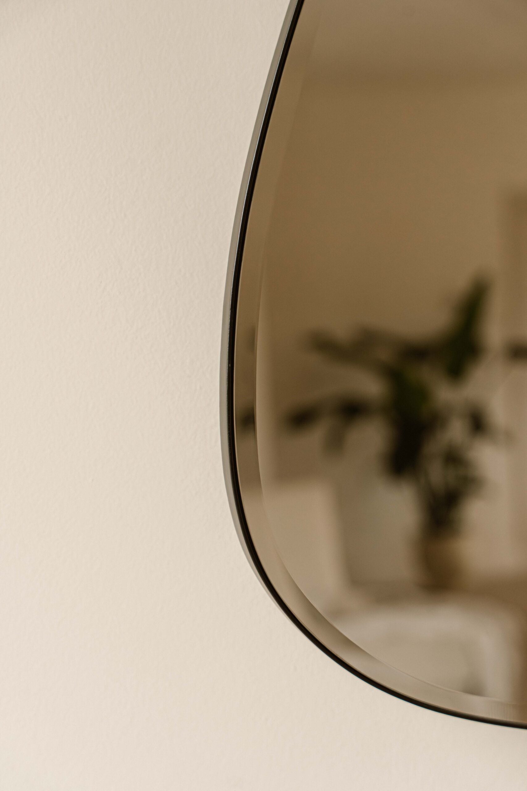 Indore Home - Belle Mirror - Organic Shape - Black - 120cm x 50cm