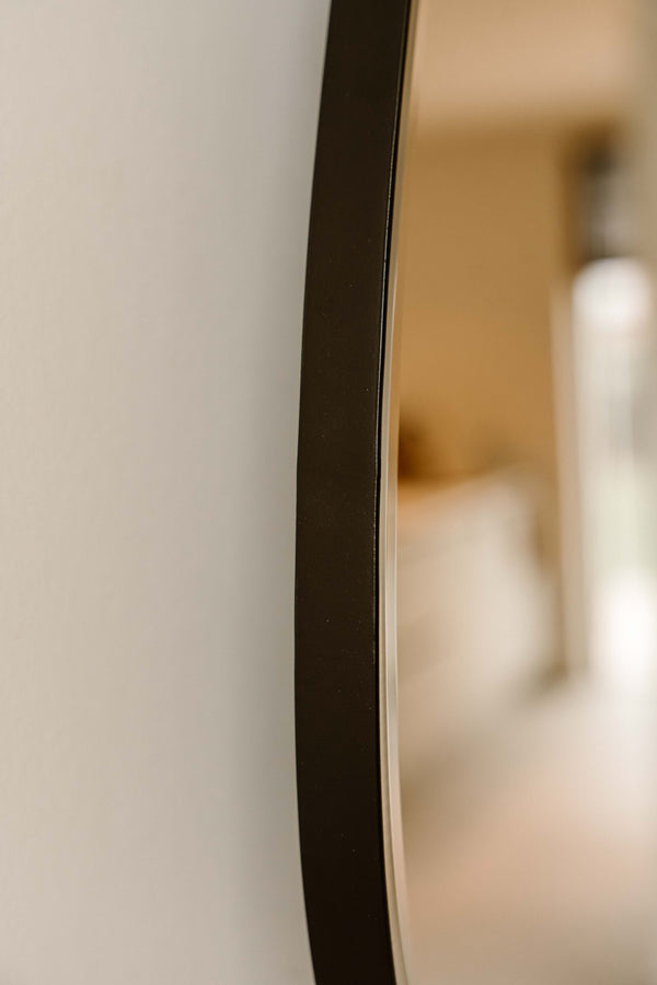 Indore Home - Belle Mirror - Organic Shape - Black - 120cm x 50cm