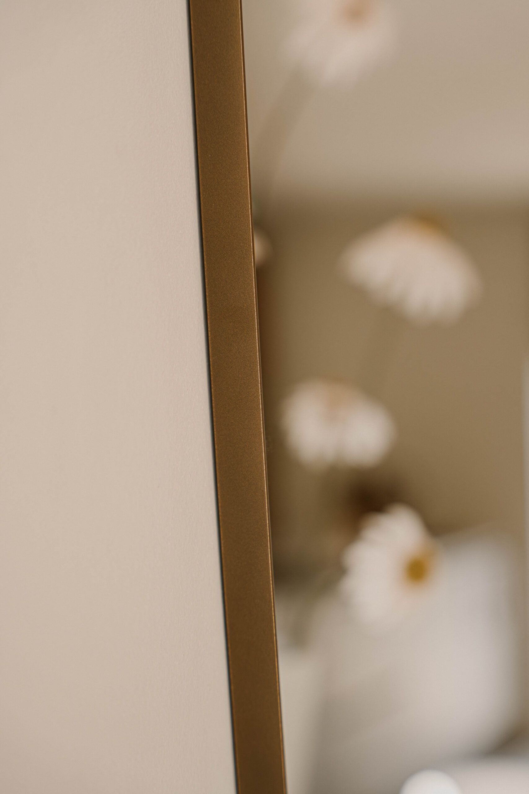 Indore Home - Ollie Mirror - Organic Shape - Bronze - 120cm x 50cm