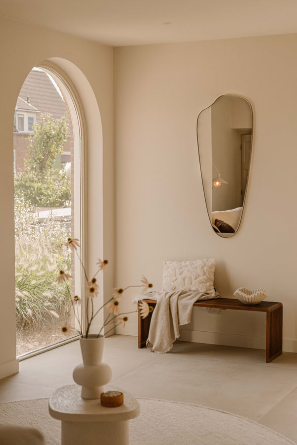 Indore Home - Ollie Mirror - Organic Shape - Bronze - 120cm x 50cm