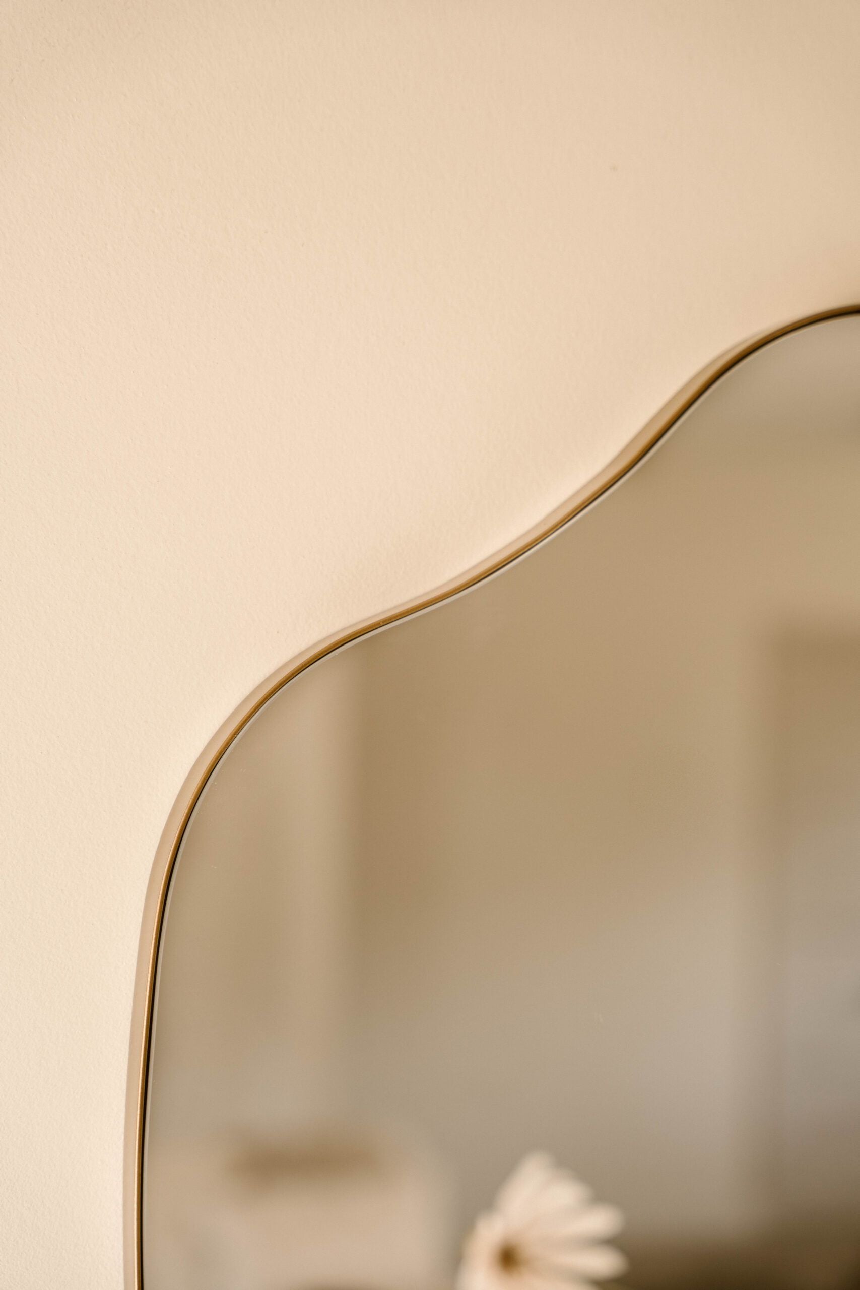 Indore Home - Ollie Mirror - Organic Shape - Bronze - 120cm x 50cm