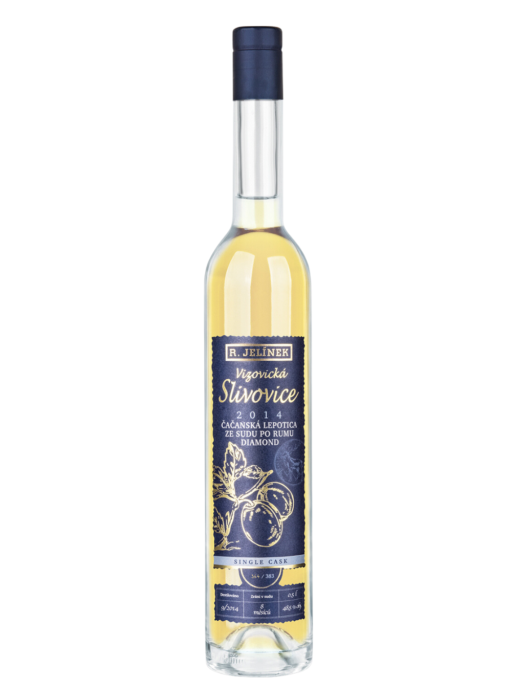Vizovice Plum Brandy 2014 Čačanská Lepotica from Rum Barrel Diamond 48.5% 0.5l
