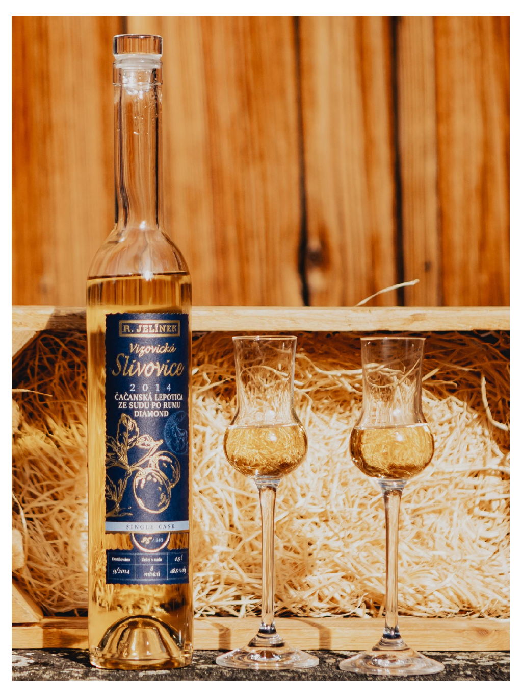 Vizovice Plum Brandy 2014 Čačanská Lepotica from Rum Barrel Diamond 48.5% 0.5l
