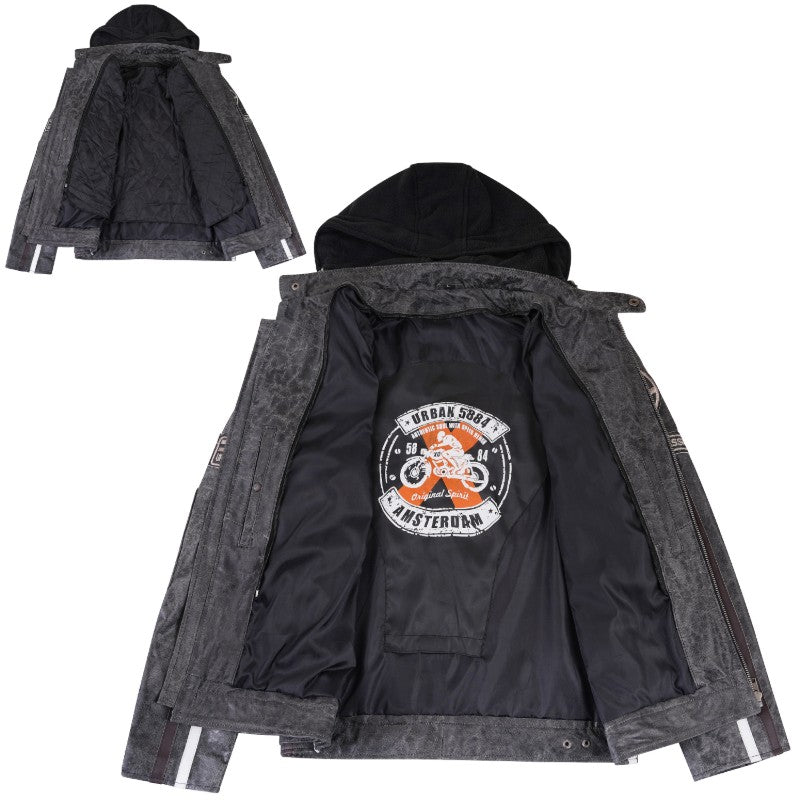 Jaqueta de Couro Masculina para Motocicleta Fifty Eight – Breaker