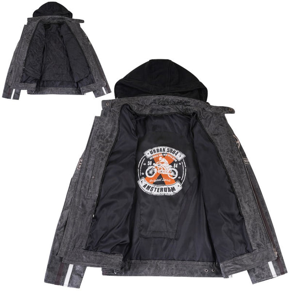 Jaqueta de Couro Masculina para Motocicleta Fifty Eight – Breaker