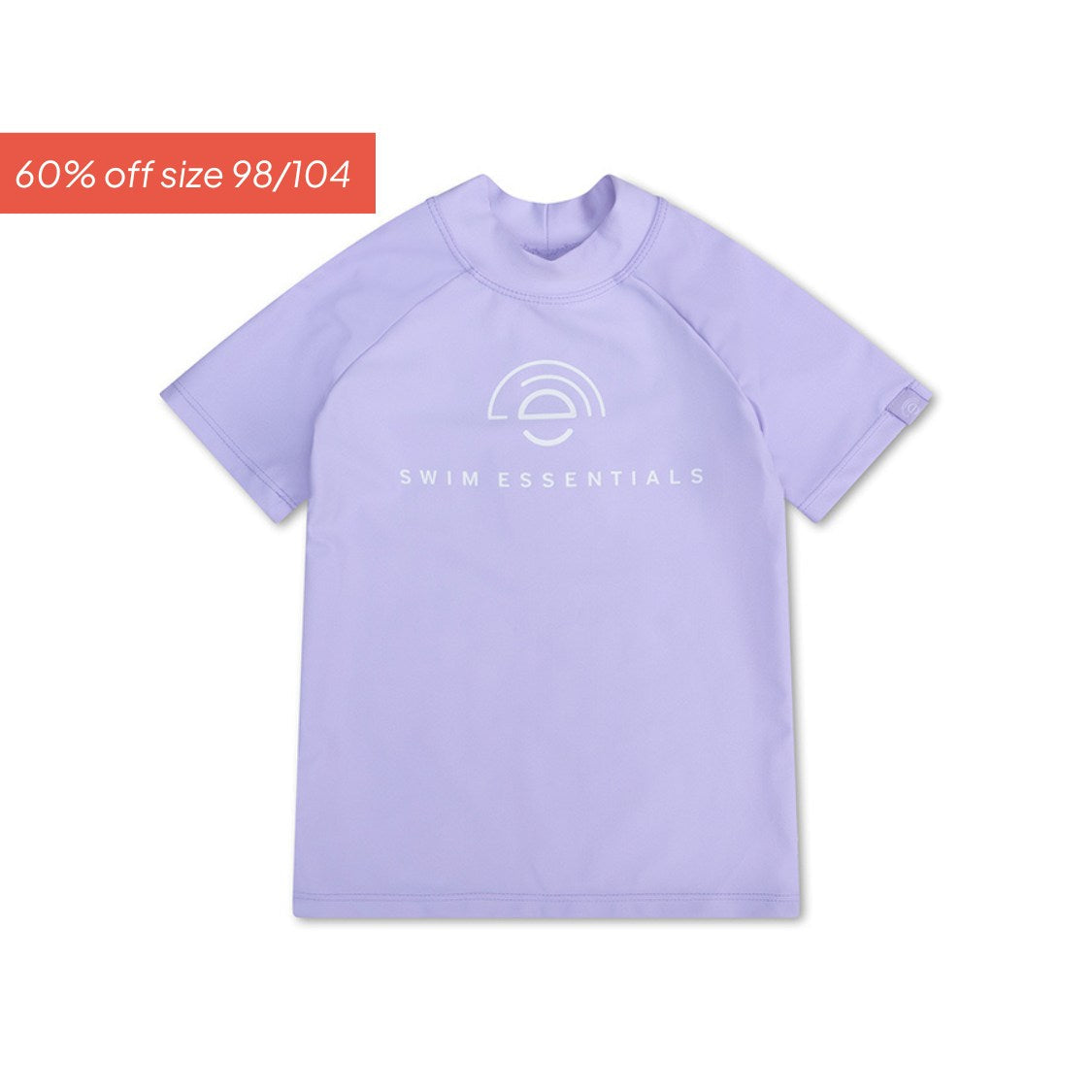 Pure Tones | Lila UV Zwemshirt met Korte Mouwen