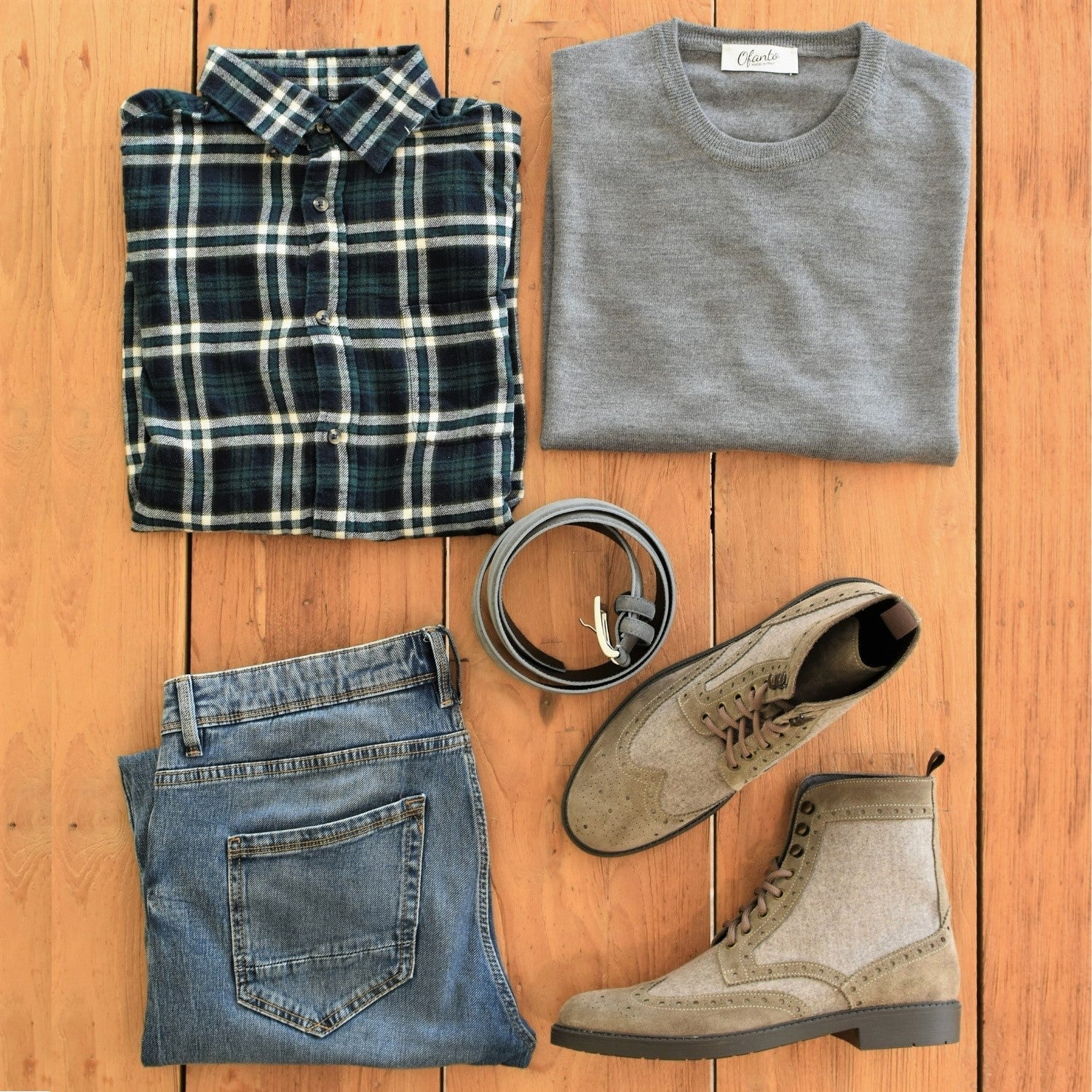 Il Pullover Italiano 100% Merino - Grigio