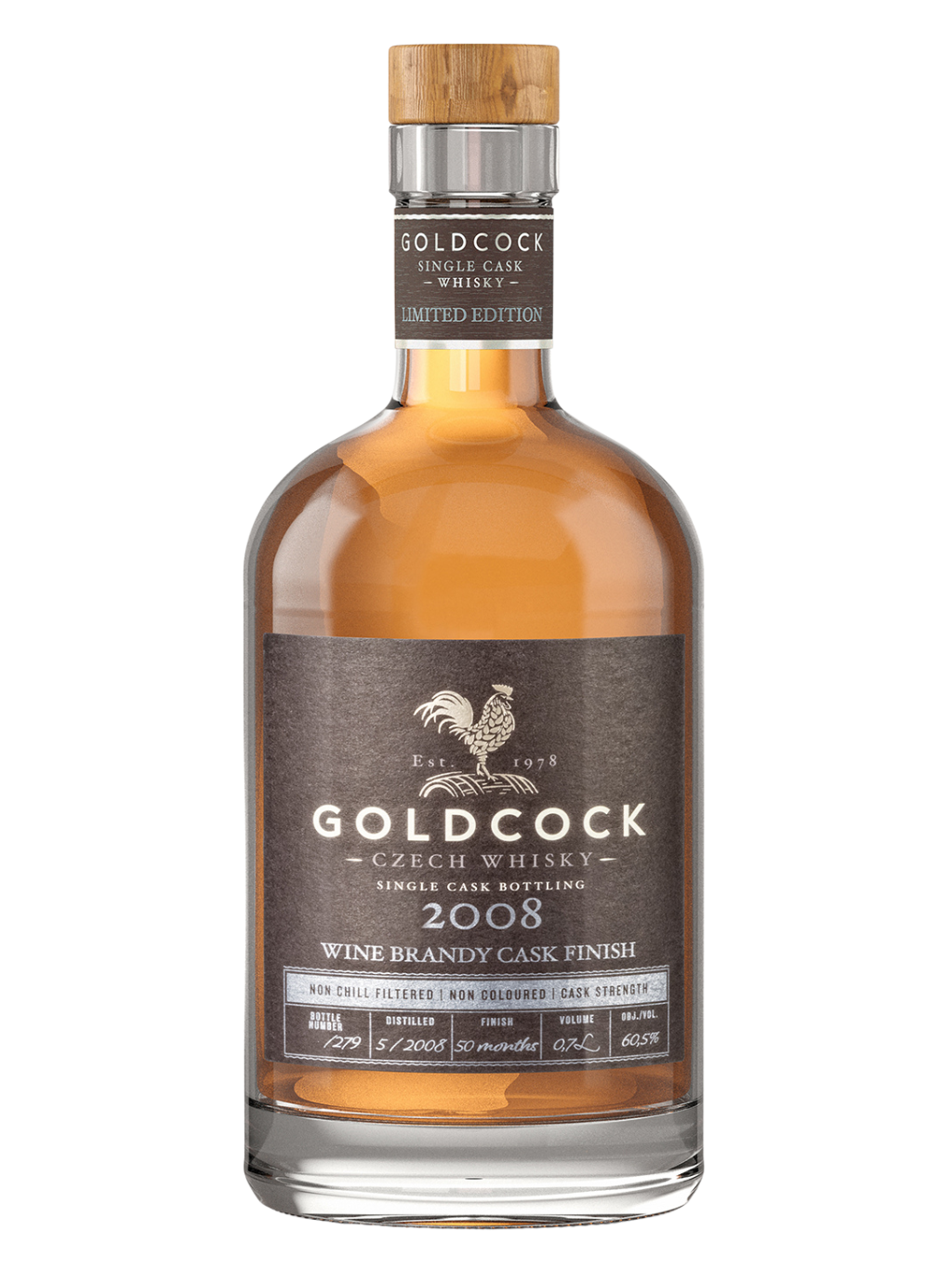 GOLDCOCK 2008 Wine Brandy Cask Finish 60.5% 0.7l