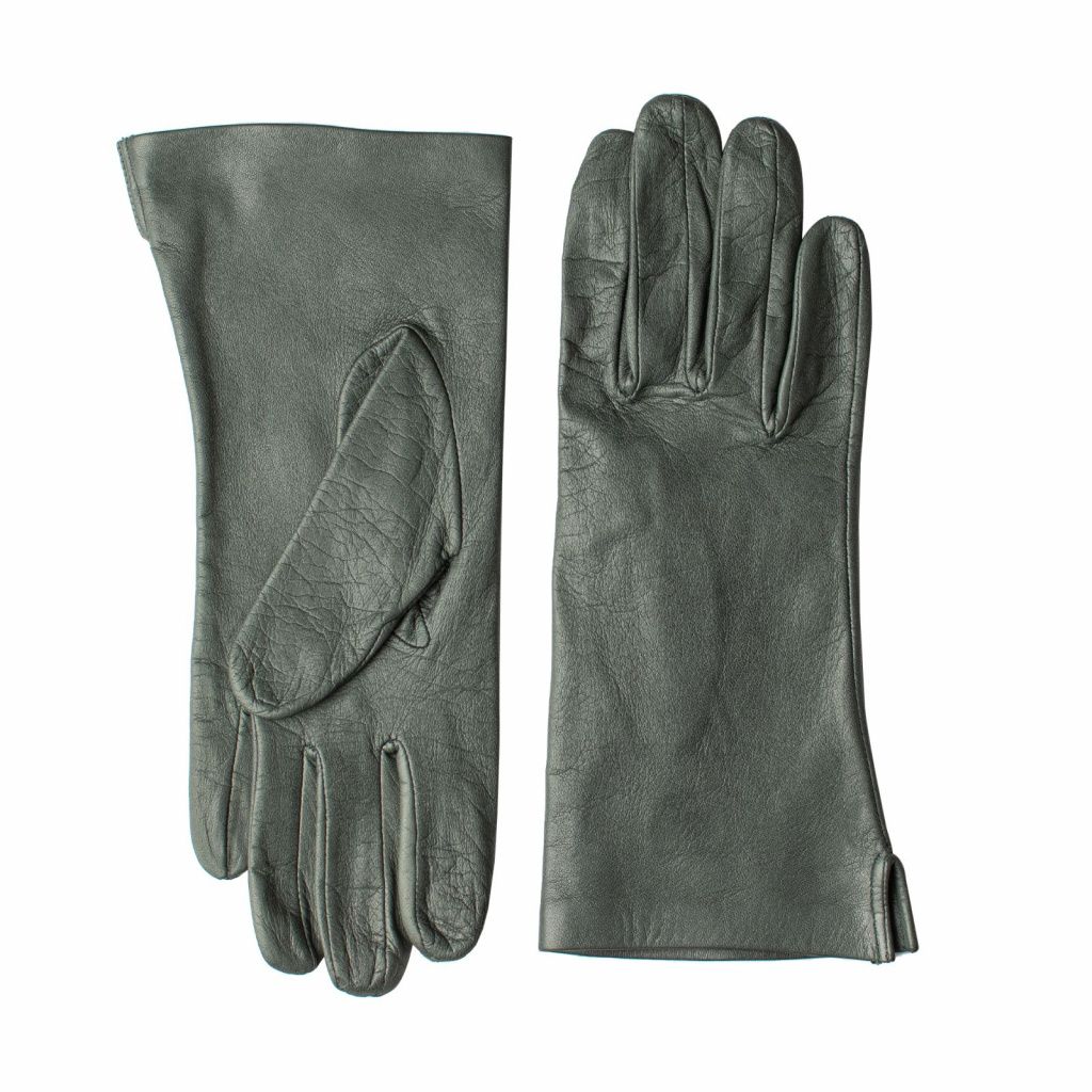 Women's Leather Gloves Without Lining with Slit