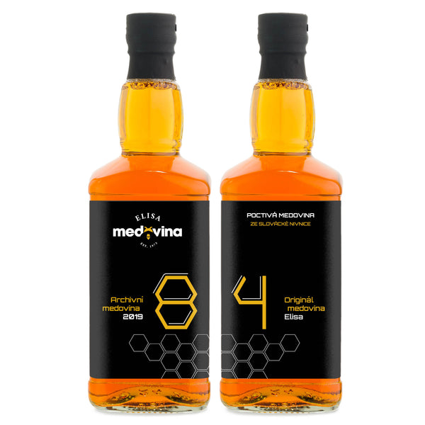 Medovina Elisa - dárek k 84. narozeninám 2x 0,5 l 11%