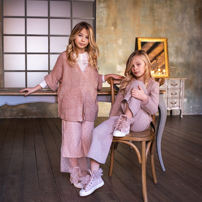 OVERSIZED PINK CARDIGAN